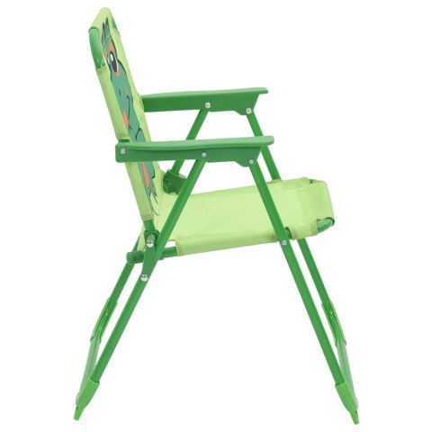 3-CZ. DZIECIĘCY ZESTAW MEBLI DO OGRODU Z PARASOLEM ŻABA