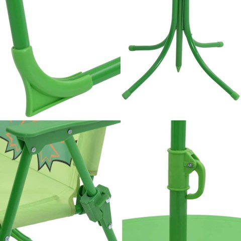 3-CZ. DZIECIĘCY ZESTAW MEBLI DO OGRODU Z PARASOLEM ŻABA