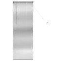 ŻALUZJE WENECKIE Z ZASŁONAMI SREBRNY 130X40CM ALUMINIUM