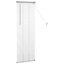 ŻALUZJE WENECKIE Z ZASŁONAMI SREBRNY 130X45CM ALUMINIUM