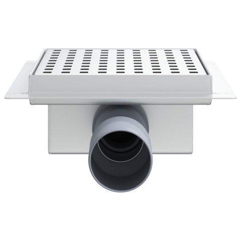 ODPŁYW PRYSZNICOWY W KROPKI SREBRNY 15X 15CM