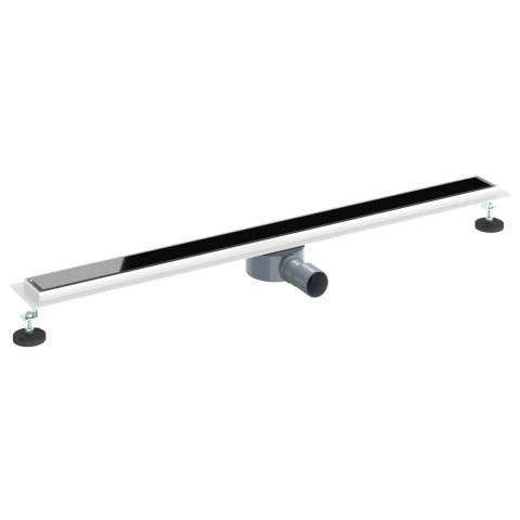 ODPŁYW PRYSZNICOWY Z SZKLANĄ POKRYWĄ I SYFONEM 360° 100CM