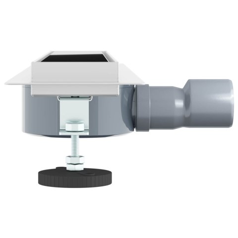 ODPŁYW PRYSZNICOWY Z SZKLANĄ POKRYWĄ I SYFONEM 360° 50CM