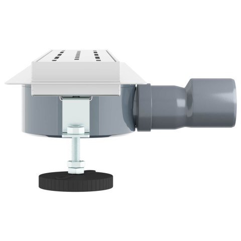 ODPŁYW PRYSZNICOWY Z SZKLANĄ POKRYWĄ I SYFONEM 360° 50CM