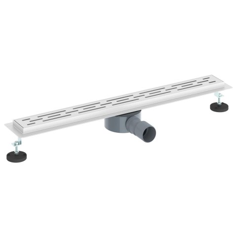 ODPŁYW PRYSZNICOWY Z SZKLANĄ POKRYWĄ I SYFONEM 360° 70CM