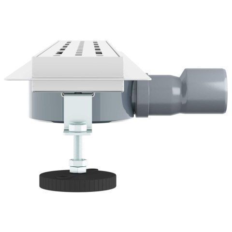 ODPŁYW PRYSZNICOWY Z SZKLANĄ POKRYWĄ I SYFONEM 360° 70CM