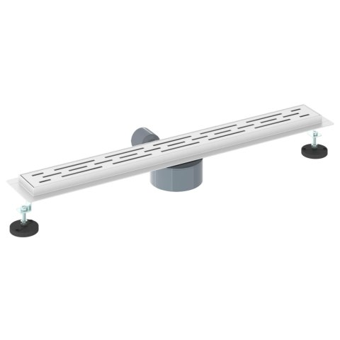 ODPŁYW PRYSZNICOWY Z SZKLANĄ POKRYWĄ I SYFONEM 360° 70CM