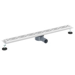 ODPŁYW PRYSZNICOWY Z SZKLANĄ POKRYWĄ I SYFONEM 360° 90CM