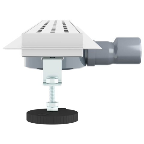 ODPŁYW PRYSZNICOWY Z SZKLANĄ POKRYWĄ I SYFONEM 360° 90CM