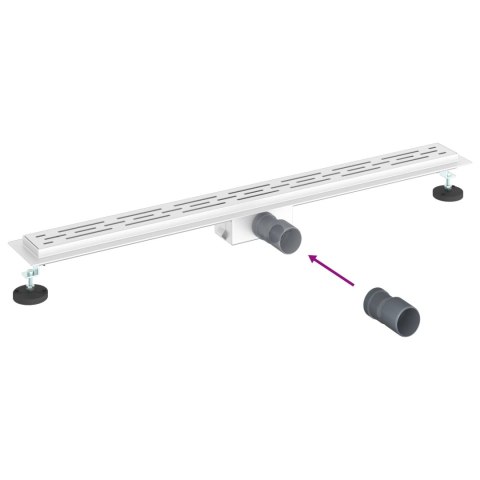 ODWODNIENIE PRYSZNICOWE Z DESIGNEM LINII SREBRNY 100CM