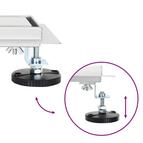 ODWODNIENIE PRYSZNICOWE Z DESIGNEM LINII SREBRNY 50CM