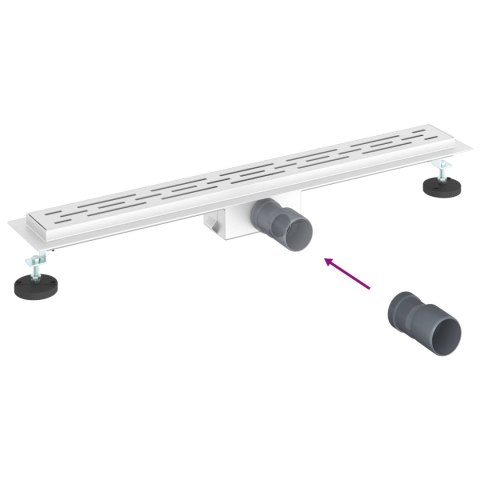 ODWODNIENIE PRYSZNICOWE Z DESIGNEM LINII SREBRNY 70CM