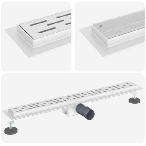 ODWODNIENIE PRYSZNICOWE Z DESIGNEM LINII SREBRNY 80CM