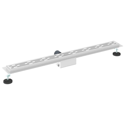 ODWODNIENIE PRYSZNICOWE Z DESIGNEM LINII SREBRNY 90CM