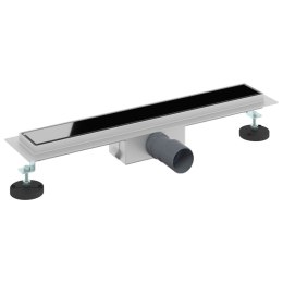 ODWODNIENIE PRYSZNICOWE Z OSŁONĄ SZKLANĄ CZARNY 60CM