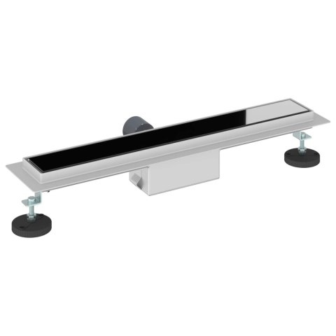 ODWODNIENIE PRYSZNICOWE Z OSŁONĄ SZKLANĄ CZARNY 60CM