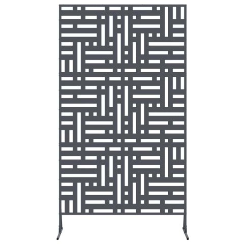 EKRAN PRYWATNOŚCI ANTRACYT 100X 50X 180CM STAL