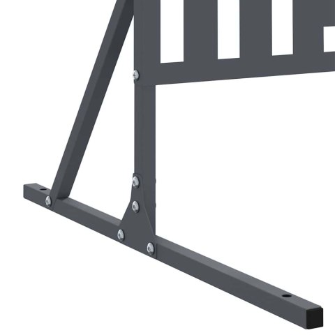 EKRAN PRYWATNOŚCI ANTRACYT 100X 50X 180CM STAL