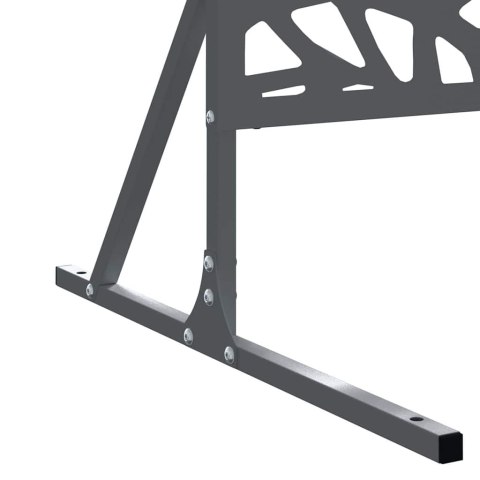 EKRAN PRYWATNOŚCI ANTRACYT 100X 50X 180CM STAL