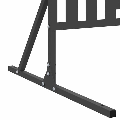 EKRAN PRYWATNOŚCI CZARNY 100X 50X 180CM STAL