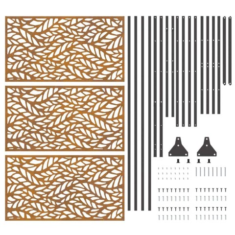 EKRAN PRYWATNOŚCI SZARY 100X 50X 180CM