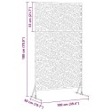 EKRAN PRYWATNOŚCI SZARY 100X 50X 180CM