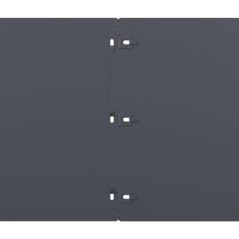 OBRZEŻA TRAWNIKOWE 20 SZT. ANTRACYT STAL WALCOWANA NA ZIMNO