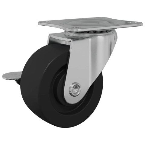 WÓZEK 2 PCS CZARNO-SREBRNY 50,7X 50,7X 24,4MM ŻELAZO I NYLON