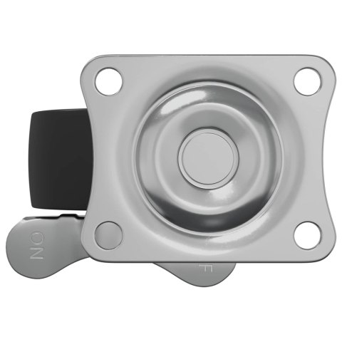 WÓZEK 2 PCS CZARNO-SREBRNY 50,7X 50,7X 24,4MM ŻELAZO I NYLON