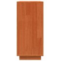 SZAFKA KOMODA BRĄZOWY DĄB 111X34X75CM LITE DREWNO SOSNOWE