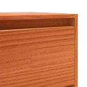 SZAFKA KOMODA BRĄZOWY DĄB 111X34X75CM LITE DREWNO SOSNOWE
