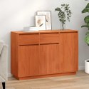 SZAFKA KOMODA WOSKOWY BRĄZ 110X34X75CM LITE DREWNO SOSNOWE
