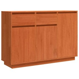 SZAFKA KOMODA WOSKOWY BRĄZ 110X34X75CM LITE DREWNO SOSNOWE