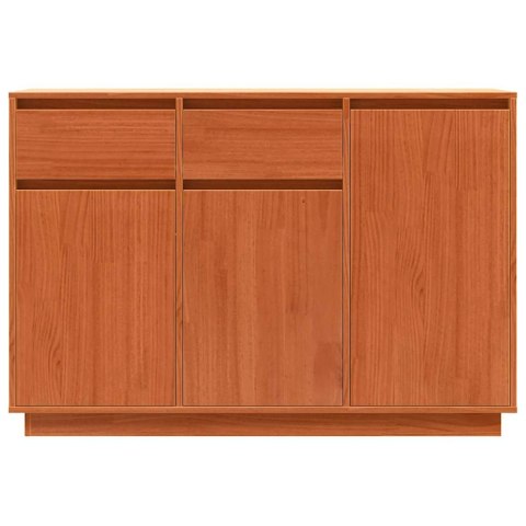 SZAFKA KOMODA WOSKOWY BRĄZ 110X34X75CM LITE DREWNO SOSNOWE
