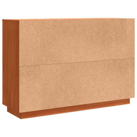 SZAFKA KOMODA WOSKOWY BRĄZ 110X34X75CM LITE DREWNO SOSNOWE