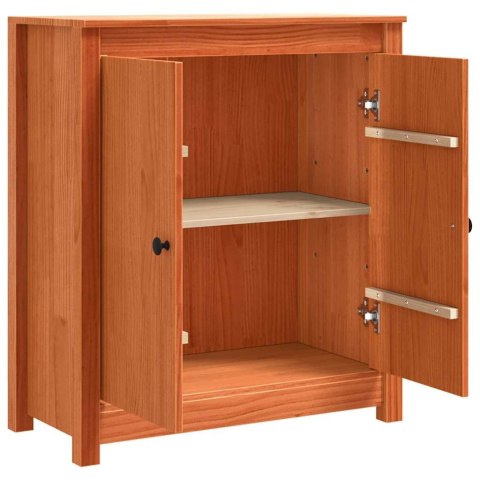 SZAFKA KOMODA WOSKOWY BRĄZ 70X35X80CM LITE DREWNO SOSNOWE