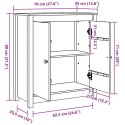 SZAFKA KOMODA WOSKOWY BRĄZ 70X35X80CM LITE DREWNO SOSNOWE