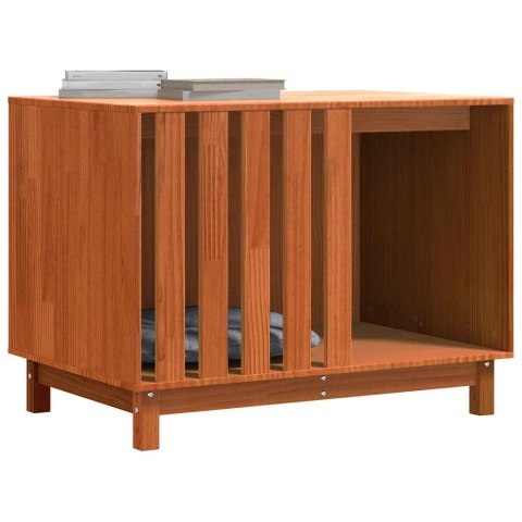 DOMEK DLA PSÓW WOSKOWY BRĄZ 90X 60X 67CM LITE DREWNO SOSNOWE