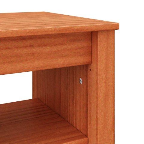 ŁAWKA NA BUTY Z PÓŁKĄ WOSKOWY BRĄZ 160X 36,5X 50CM