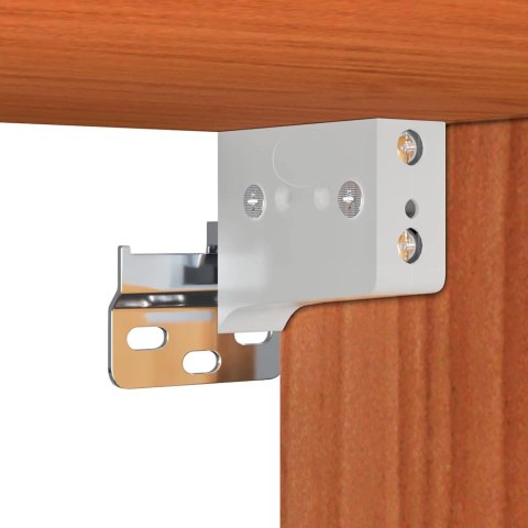 SZAFKA ŚCIENNA Z PÓŁKĄ WOSKOWY BRĄZ LITE DREWNO SOSNOWE