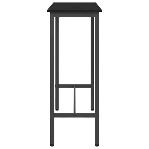 STÓŁ CZARNY DĄB 100X40X100,5CM DREWNO INŻYNIERYJNE I STAL