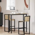 STÓŁ DĄB SONOMA 100X40X100,5CM DREWNO INŻYNIERYJNE I STAL