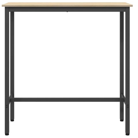 STÓŁ DĄB SONOMA 100X40X100,5CM DREWNO INŻYNIERYJNE I STAL