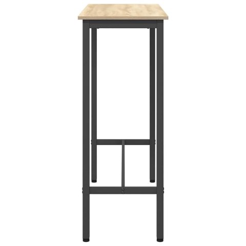 STÓŁ DĄB SONOMA 100X40X100,5CM DREWNO INŻYNIERYJNE I STAL