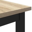 STÓŁ DĄB SONOMA 100X50X76,5CM DREWNO INŻYNIERYJNE I STAL