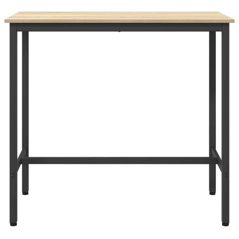 STÓŁ DĄB SONOMA 100X50X90,5CM DREWNO INŻYNIERYJNE I STAL