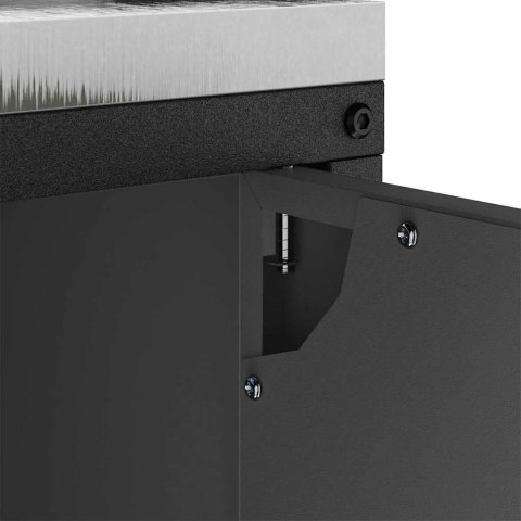 SZAFKA KUCHENNA CZARNA 60X50X92CM STAL