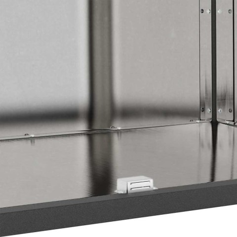 PRZECHOWYWANIE W KUCHNI Z PÓŁKĄ SREBRNY 60X 50X 92CM STAL