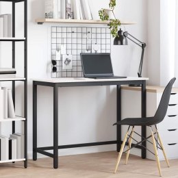 STÓŁ BIAŁY 100X50X77CM DREWNO INŻYNIERYJNE I STAL