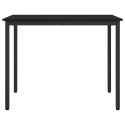 STÓŁ CZARNY DĄB 100X50X76,5CM DREWNO INŻYNIERYJNE I STAL